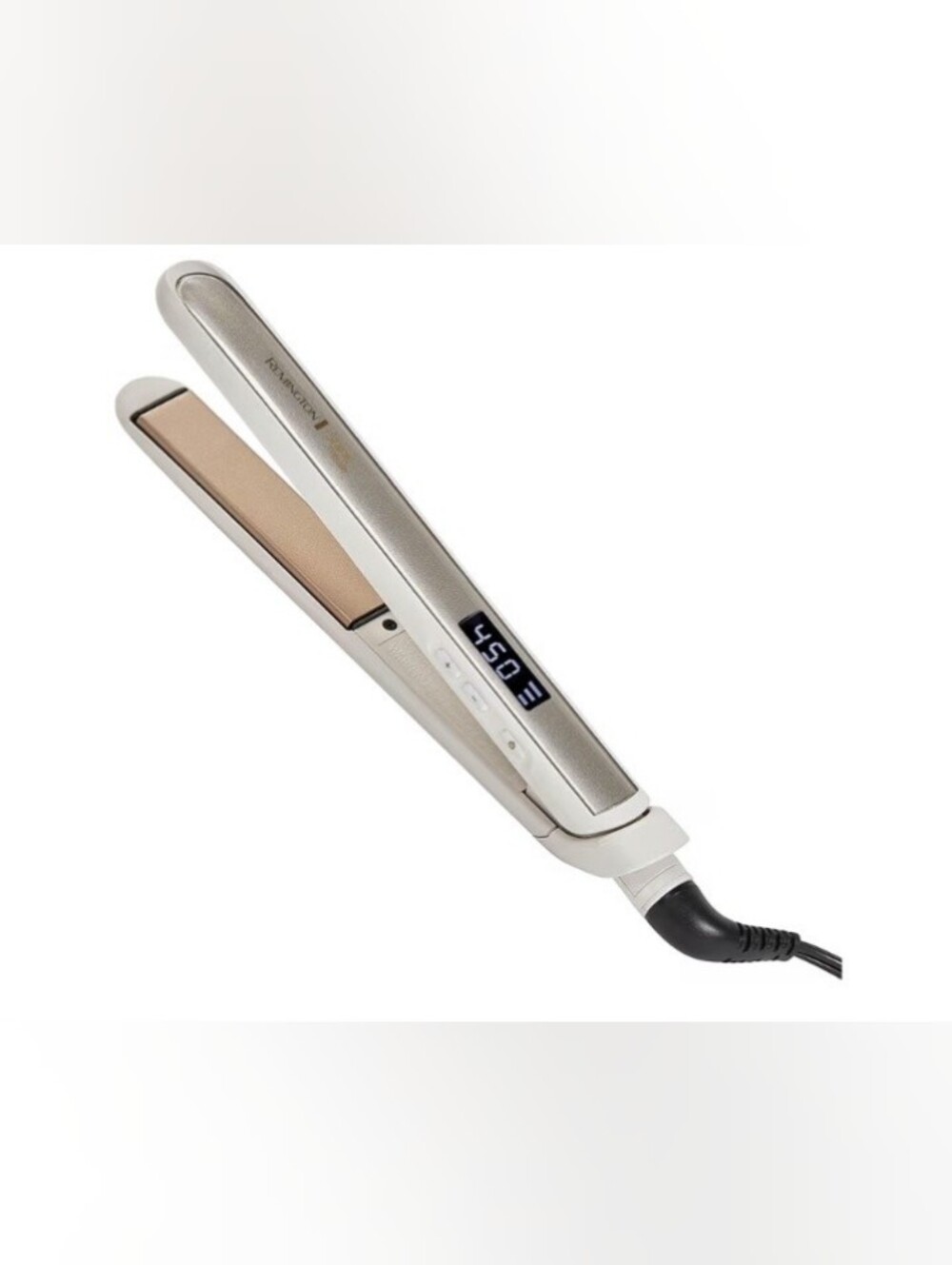 New Remington Shine Therapy Digital Flat Iron in Champagne 1"